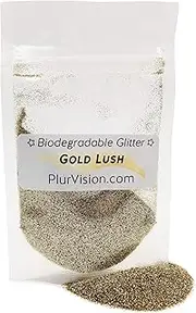 (30ml, Bronze) - Gold Lush Biodegradable Glitter 30ml - Made from Plant Cellulose, Earth Friendly. Perfect for Body, Cosmetics, Crafts, DIY Projects. Can be Mixed with Lotions, Gels, Oils, Face Paint