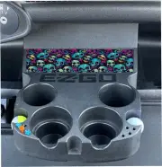 Zombies Design EZGO RXV Golf Cart Cup Holder / Dash insert. EZ-GO. Custom Made