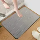 Diatom Mud Bath Mat Modern Bathroom Quick-drying Floor with Anti-slip Bottom