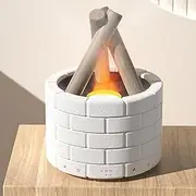Generic Campfire Diffuser, 250ml Essential Oil Diffuser, Elegant LED Flame Effect, Night Light & Cool Mist Humidifier for Home