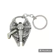 Star Wars Han Solo Millenium Falcon Zinc Aloy Bottle Opener Metal Keychain