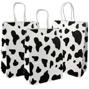 Cow Print Paper Gift Bags (Pack of 12)
