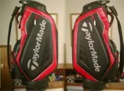 TaylorMade Athlete Type Austek Stealth Color Synthetic Leather Golf Bag