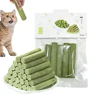 Cat Grass Sticks, Grass Treats Cat Teething Sticks, Freezed Drying Cat Chew Stick, Edible Cat Chew Toys for Teeth Cleaning
