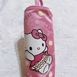 HELLO KITTY筆袋 KITTY收納包 KITTY鉛筆盒 KITTY手提圓筒筆袋 粉紅色筆袋 粉紅色收納袋