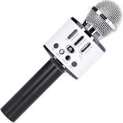 Q88 Microphone,LED Portable Handheld Mic,Wireless Karaoke for Family Birthday Party