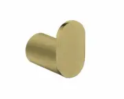 Bellino | Round Brushed Yellow Gold Round Robe Hook Towel Holder