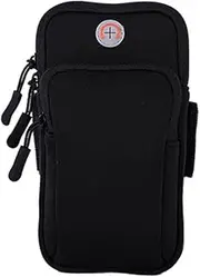 SJYDQ Sport Running Gym Armband Bag Arm Band Phone Holder for Protection Mobile Phone Bag arm Bag (Color : Black, Size : 10 * 18cm)
