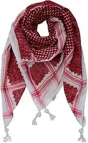 [Scarf Palestine] Fashion Arab Shemagh Keffiyeh Scarf with Headband Army Military Desert Tactical