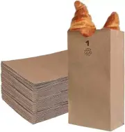 Kraft Brown Bakery Grocery Paper Bags 1Lb #1 Small Packaging Lunch Bags 2000pcs