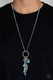 Paparazzi: Sky High Style - Blue Necklace