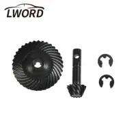 Black Steel Heavy Duty Helical Spiral + Pinion Gear for 1/10 RC 4WD D90 Axles