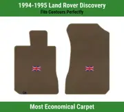 Lloyd Velourtex Front Carpet Mats for '94-95 Land Rover Discovery w/British Flag (for: Land Rover)