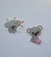 Koala love vinyl sticker set Valentine's day