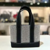 在飛比找PopChill優惠-[二手] ALEXANDER WANG 白水鑽帆布MINI手