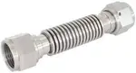 Aeroflow Flexible Turbo Drain Hose S/S Female 2 X -12AN 150mm Long - AF463-40
