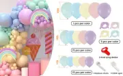 178Pcs Pastel Balloon Garland Arch Kit Reusable Macaron Assorted Color jedGc