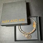 Alex And Ani Love Is In The Air Bangle Bracelets Set of 2