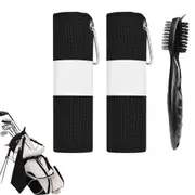 Premium Fishing and Golf Towel Set Super Absorbent Microfiber with Cleaning Brush