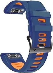 Fleshy Leaf 22mm tow color Band Bracelet Strap Compatible for Garmin Fenix 7,Fenix 6,Fenix 6 Pro,Fenix 5,Fenix 5 Plus,Approach S60 S62,Forerunner 935 945,Quick Release Strap Wristband