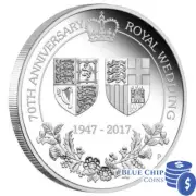 2017 $1 70th Anniversary of the Royal Wedding 1oz Silver Proof Coin NUMBER 298