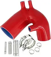 Silicone Intake Hose Tube Pipe Fit for Abarth 500 595 695 T-Jet Engine 1.4Lift for Garrett 1446 Turbo Competizione/Turismo/Esseesse(K8-287 RED)