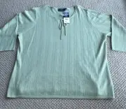 Hillary & Hanson Women’s Knitsweater 3/4 Sleeve Size 2X Color Basil