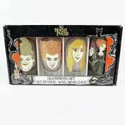 Disney HOCUS POCUS Glassware Set SANDERSON SISTERS 10 oz Glasses Set of 4 NEW