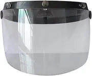 Mingzhe Motorcycle Anti-UV Anti-Scratch Helmets Lens Fashion Visor Wind Shield Lens Universal for Standard 3-Snap Open Face Helmets