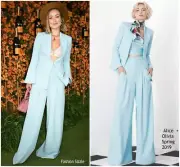 Alice + Olivia Powder blue Skye boyfriend blazer Size XS NWT