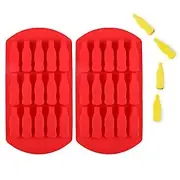 2 Pack Coca Cola Glass Bottle Ice Cube Tray Coke Cola Silicone Mold for Chocolte
