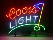 Golf Flag Beer Light Neon Sign 20"x16" Lamp Man Cave Show Decor Artwork Bar SY