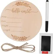 JOINPAYA Sign Set Set Wooden Monthly Card Newborn Announcement Lanyard Ink Pad Pen