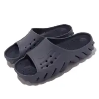 在飛比找ETMall東森購物網優惠-Crocs 拖鞋 Echo Slide 男鞋 女鞋 藍 暴風