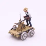Hand Car with Railroad Worker Assembled Woodland Scenics Accessory HO Scale 1:87