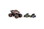 Monster Jam, Full Moon Frenzy 3-Pack Die-Cast Monster Trucks, 1:24 Scale Zombie, 1:64 Scale Grave Digger Son-Uva Digger, Kids Toys for Ages 4-6+