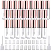 Pangda 25 Pack 1.2 mL Empty Lip Gloss Tubes Containers, Clear Mini Refillable