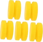 ULTECHNOVO 5pcs Car Buffing Sponge Pads Kit High Performance Polishing and Waxing Pads for Gentle Car Cleaning Soft Durable Design for Surface Care