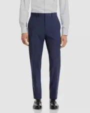 Theory Men's Blue Mayer Wool Houndstooth Slim Fit Suit Pants Size 33W 34L