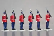 BRITAINS RE PAINTED MIDDLESEX REGIMENT of FOOT SOLDIERS MARCHING 1900 oe