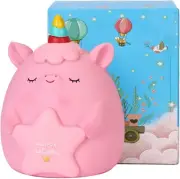 Unicorn Piggy Bank Unbreakable Cute Pink Pig Money Bank Plastic Money Box Kids f