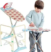 Casdon Ironing Set | Toy Ironing Board and Iron for Children Aged 3+ | Folding Clothes Airer and Hangers Included!