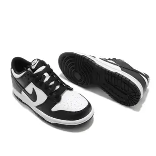 Nike 休閒鞋 Dunk Low GS 白 黑 熊貓 低筒 經典款 女鞋 大童鞋 CW1590-100