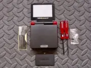 GBA SP Replacement Housing Shell Black And Clear Red