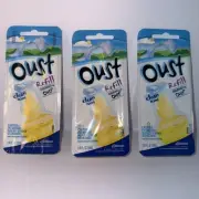 Oust Fan Refills CLEAN SCENT FRAGRANCE Lot of 3 NEW & SEALED