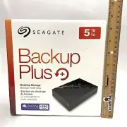 Seagate Backup Plus 5 TB Desktop Storage Terabyte External Hard Drive NEW⭐️SEE