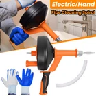 7.6m Remover Auger Plunger Dredging Drain Cleaner Plumbing Drain Snake Clog NEW