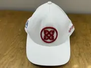 NEW G/Fore G4 Circle G's White & Red Golf Hat Cap FlexFit 110 NWT G4AF22H39
