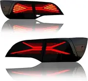 Modified Taillight,Compatible For Tesla Model 3 Model Y LED Streamer Steering Running Brake Reverse Tail Rear Lights Lamp Assembly(1pcs,OLED version)