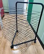 Painting Drying Rack, 15 Shelves Art Drying Rack,Mobile Metal Art Storage Rack,4K Paper Storage for Classrooms, Art Studio and Home Use, 23.6×17.7×30.3 Inches